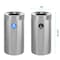 Alpine Industries Trash Can, Satin Alum/Satin Alum, Stainless Steel/Plastic ALP475-27-R-T - alternate 4